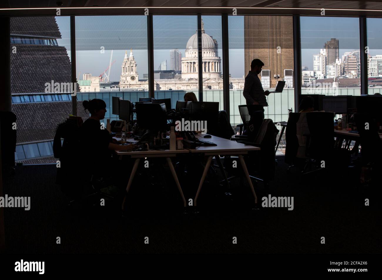 Große Bürogebäude, Central London, England, Großbritannien Stockfoto