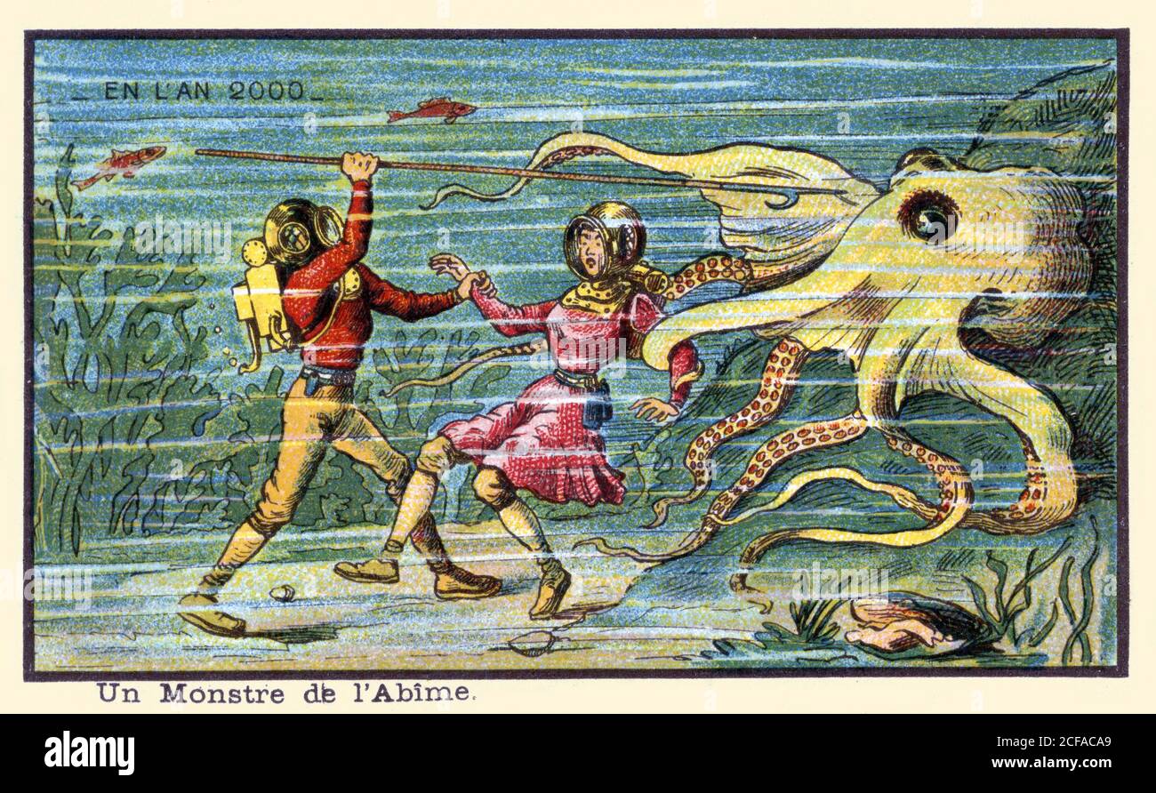 UN monstre de L'Abime Stockfoto