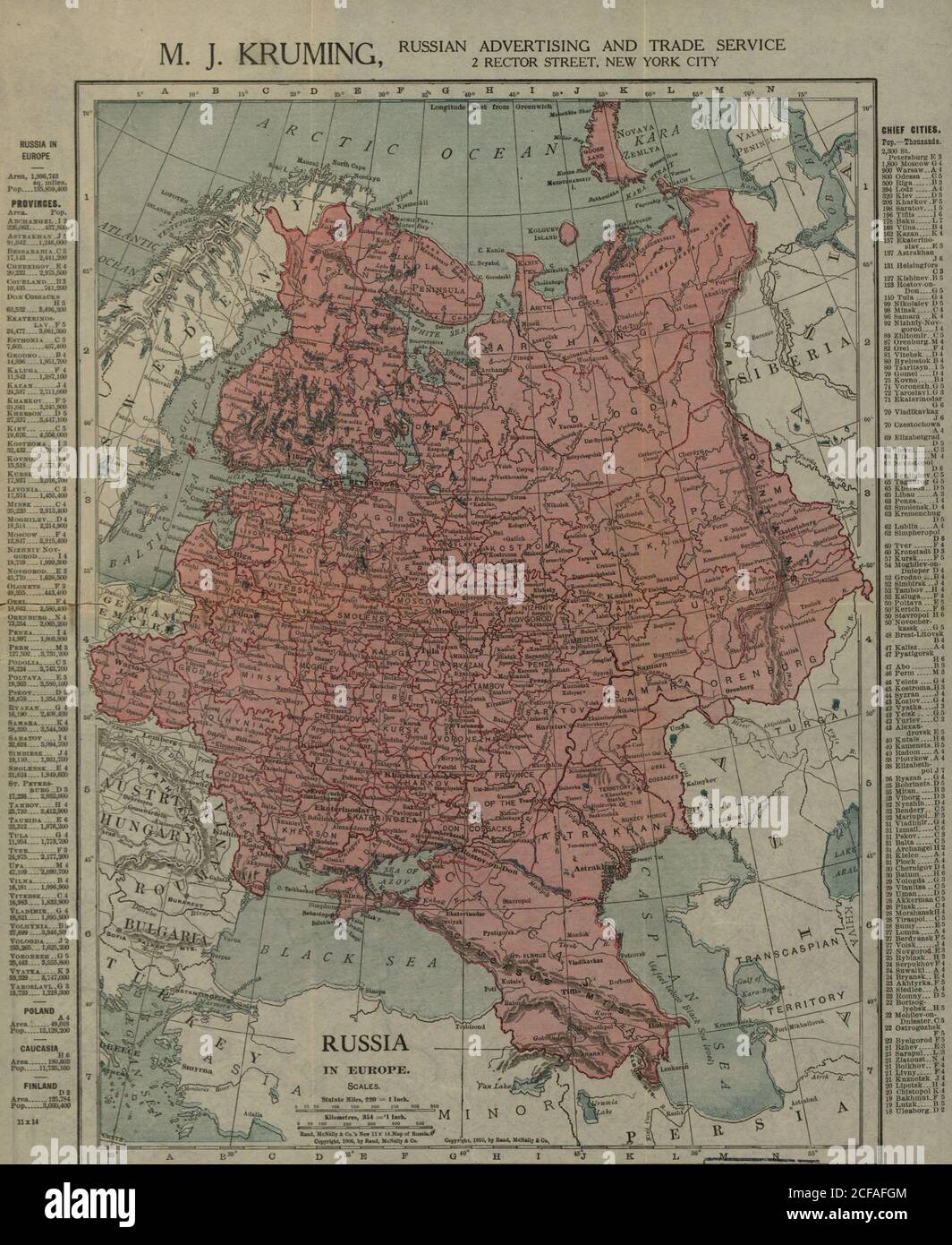 Russischen Reichs - 1913 Stockfoto