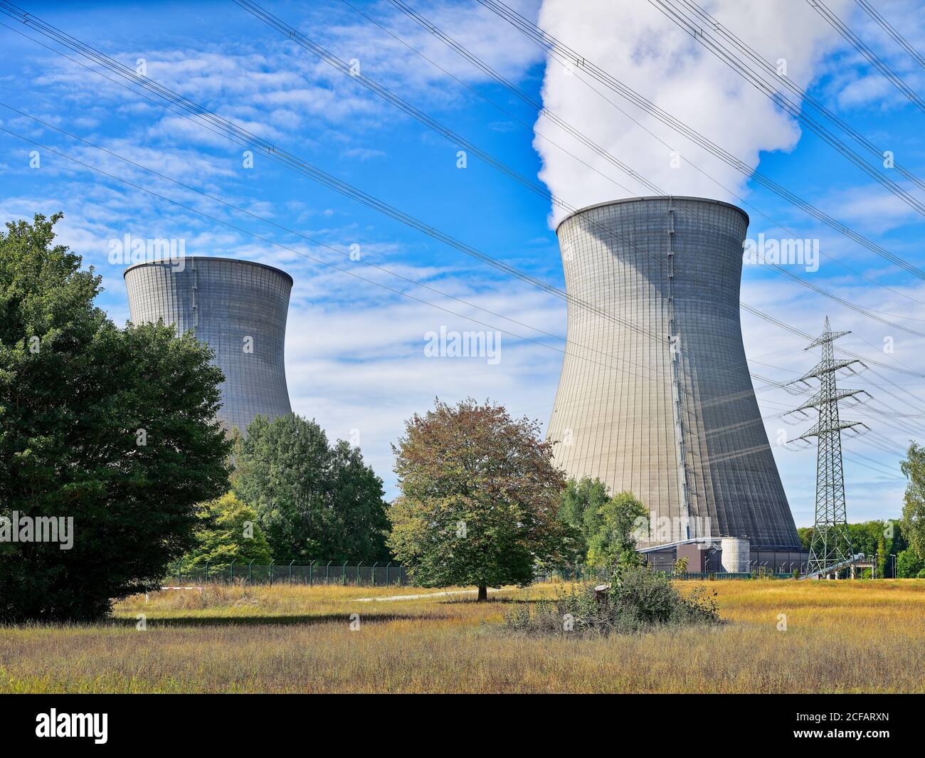 Kernkraftwerk Gundremmingen, Gundremmingen, Offingen, Landkreis Günzburg, Schwaben (Bayern), Freistaat Bayern, Deutschland Stockfoto