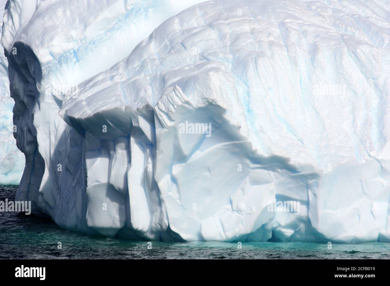 Tabellarische Eisberg in der Antarktis Stockfoto