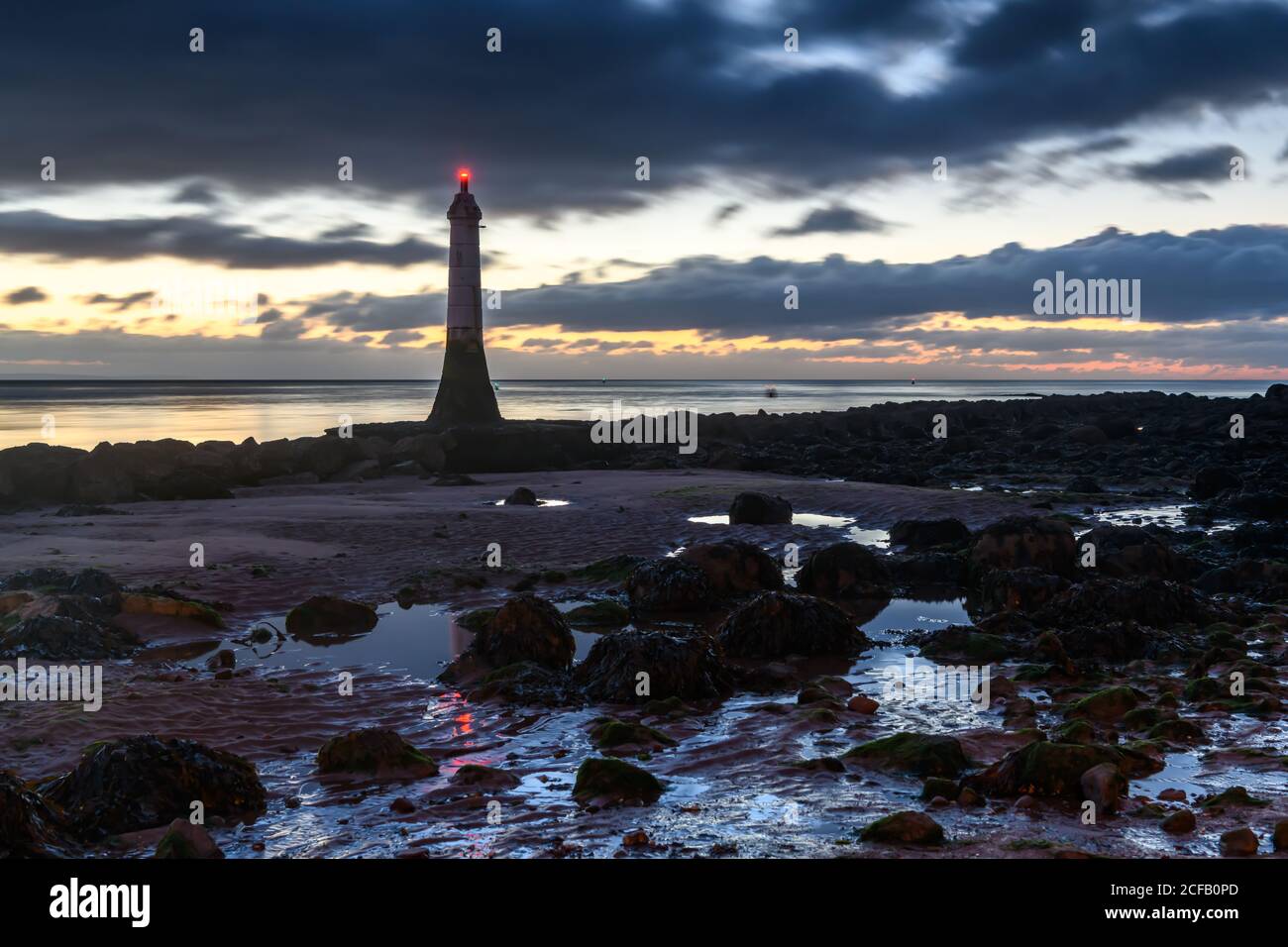 Shaldon Lighthouse Stockfoto