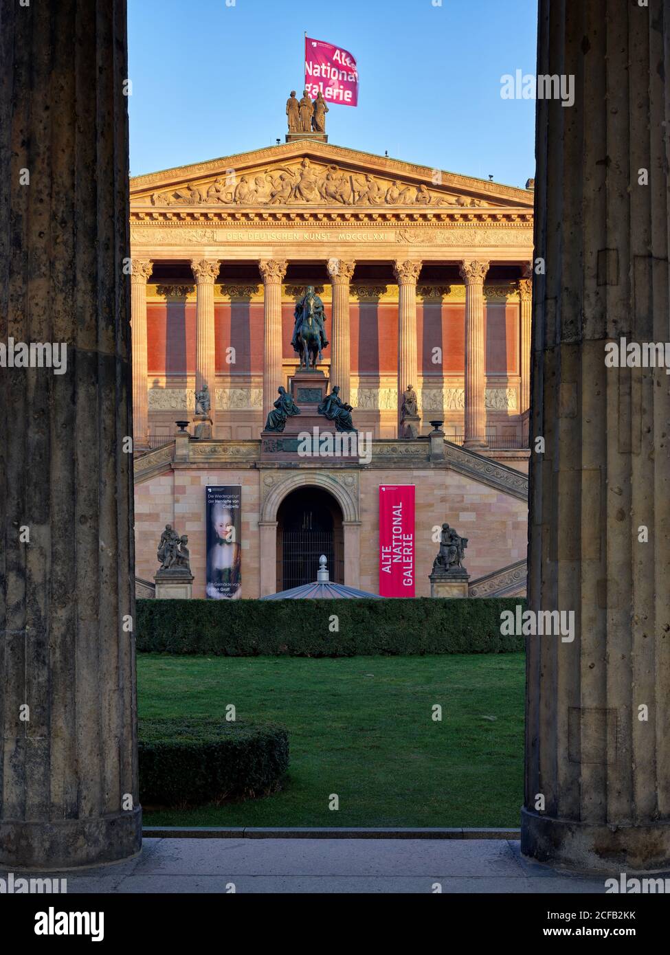 Alte Nationalgalerie, Staatliche Museen in Berlin, Bodestraße, Berlin, Deutschland, Stiftung Preußischer Kulturbesitz, Bodestraße, Preußischer Kulturbesitz Stockfoto