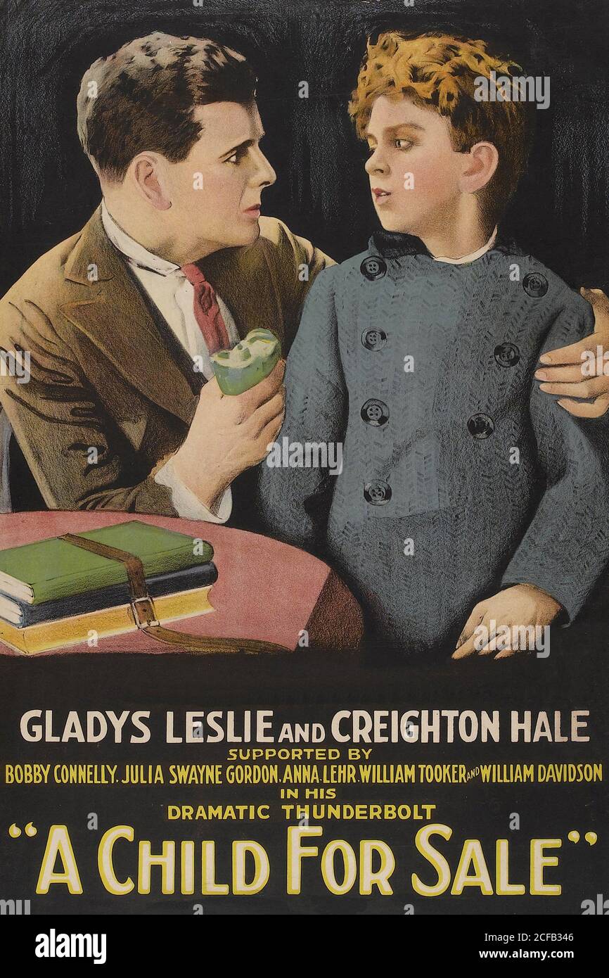 Ein Kind zum Verkauf Stockfoto