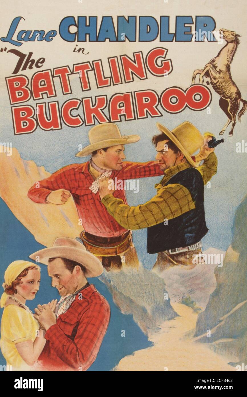 Der Kämpfende Buckaroo Stockfoto