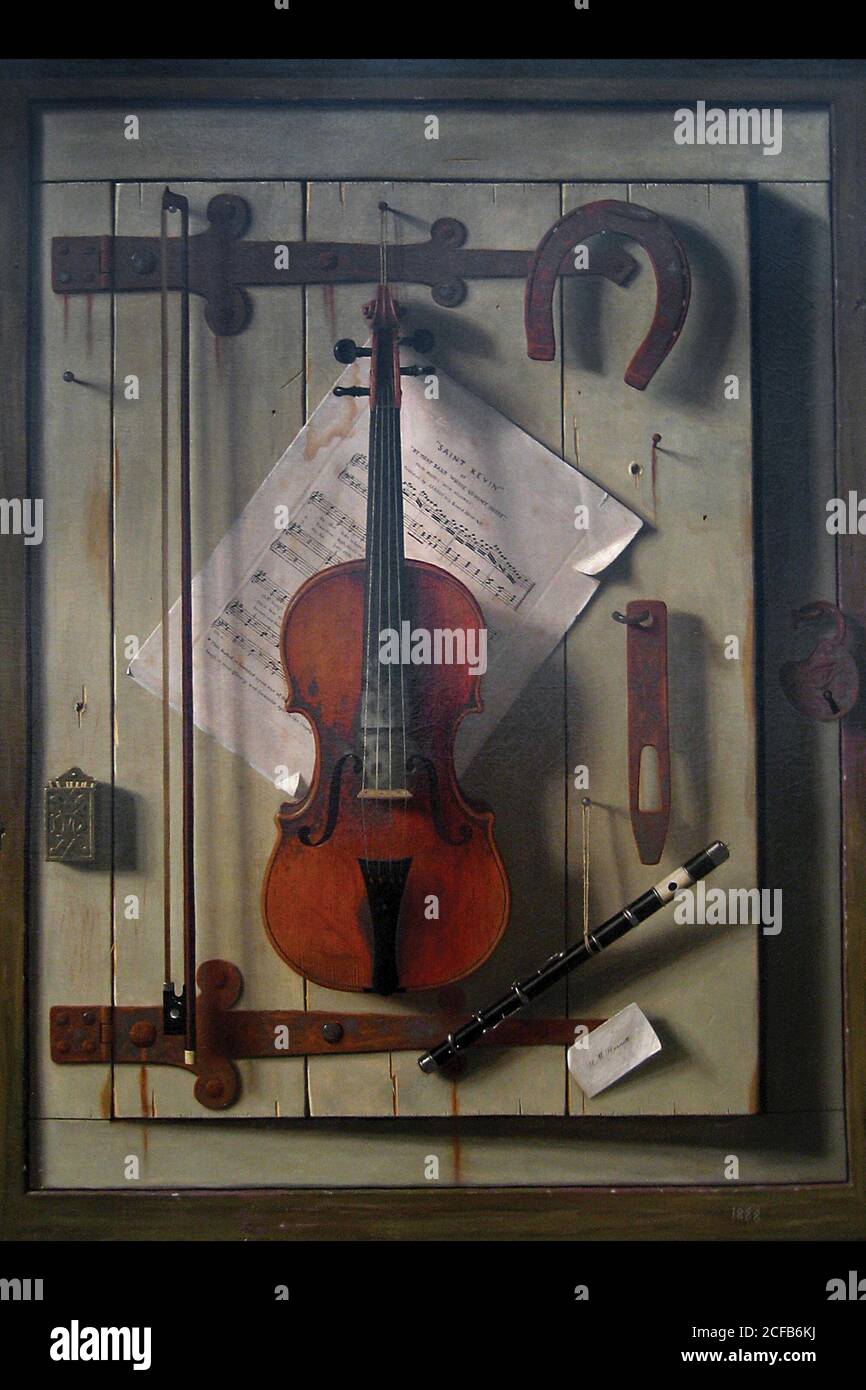 Violine Und Musik Stockfoto