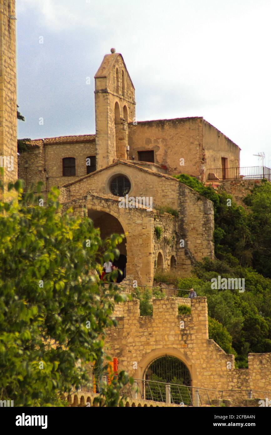Sant Martí Sarroca mittelalterlichen Komplex Stockfoto