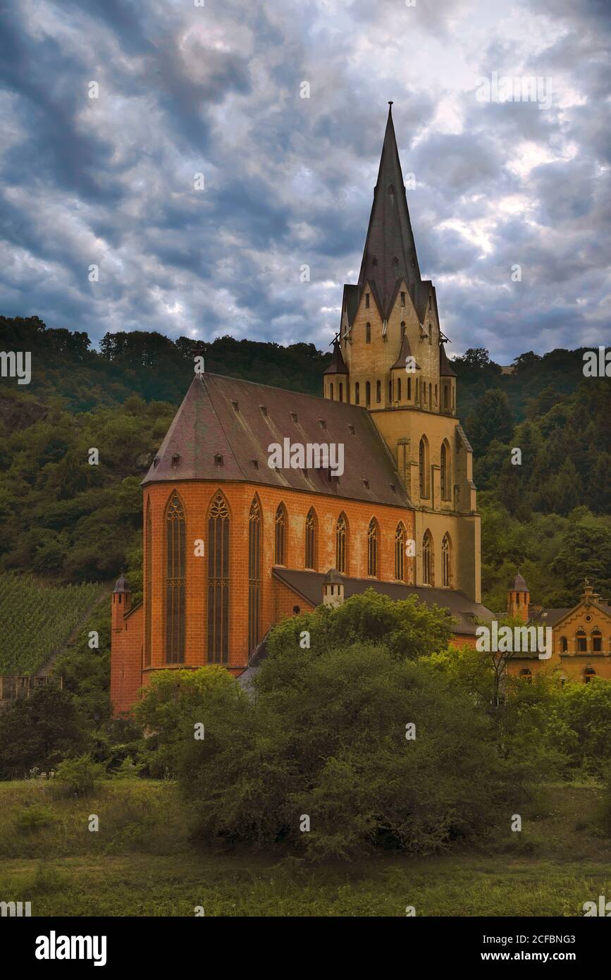 Liebfrauenkirche in Oberwesel, Deutschland Stockfoto