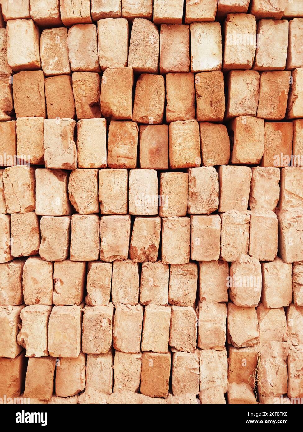 Ein Ziegel ist eine Art von Block verwendet, um Wände, Gehwege und andere Elemente in Mauerwerk Bau zu bauen Stockfoto