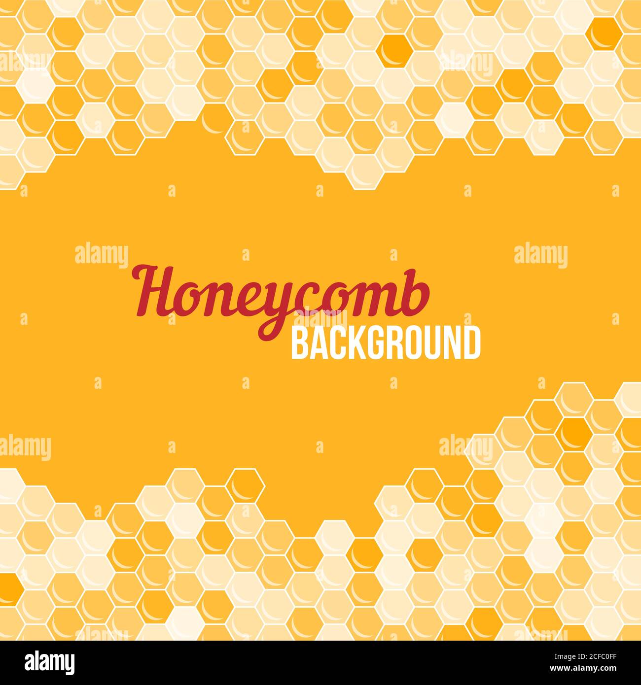 Orange Wabenhintergrund. Abstrakte geometrische Vektorgrafik. Stock Vektor