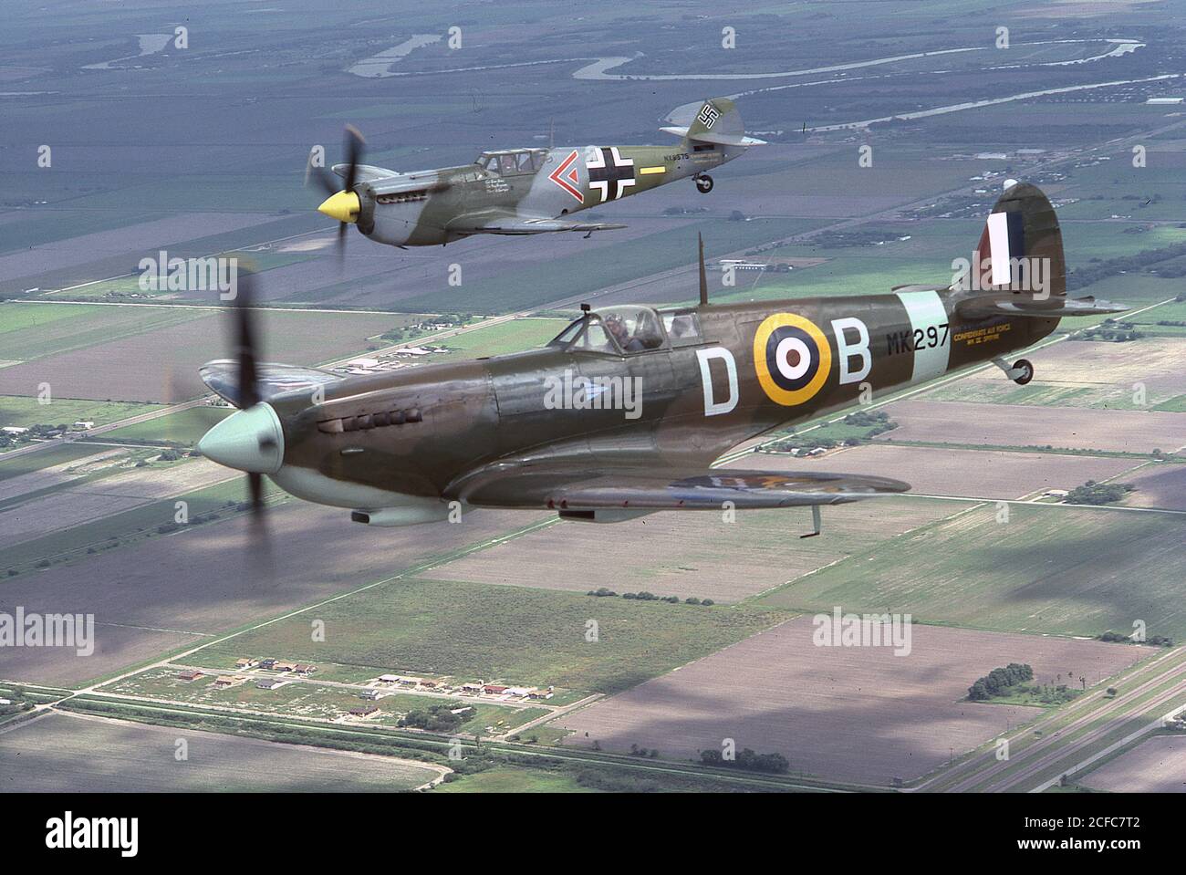 Deutsche Luftwaffe WWII Messerschmitt Me-109 Fighter Stockfoto