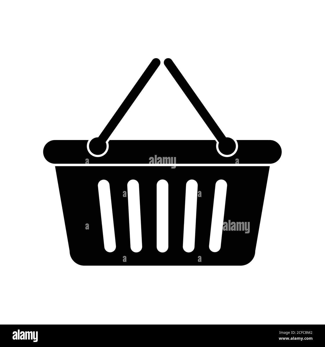 Warenkorbsymbol, Vektorgrafik Stock Vektor