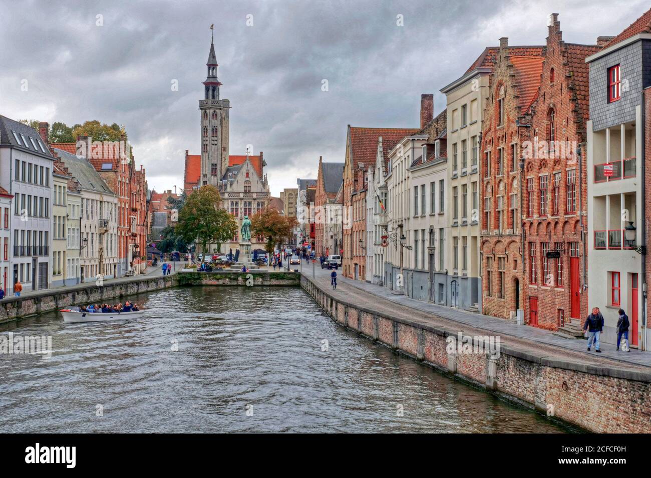 Spiegelrei, Brügge, Westflandern, Belgien Stockfoto