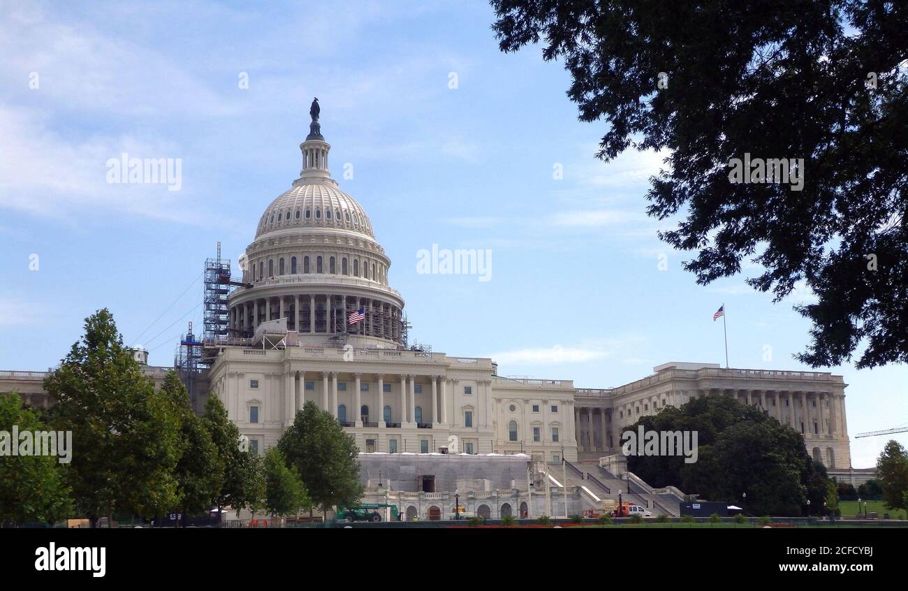 Das Kapitolgebäude der Vereinigten Staaten, Washington DC, USA Stockfoto