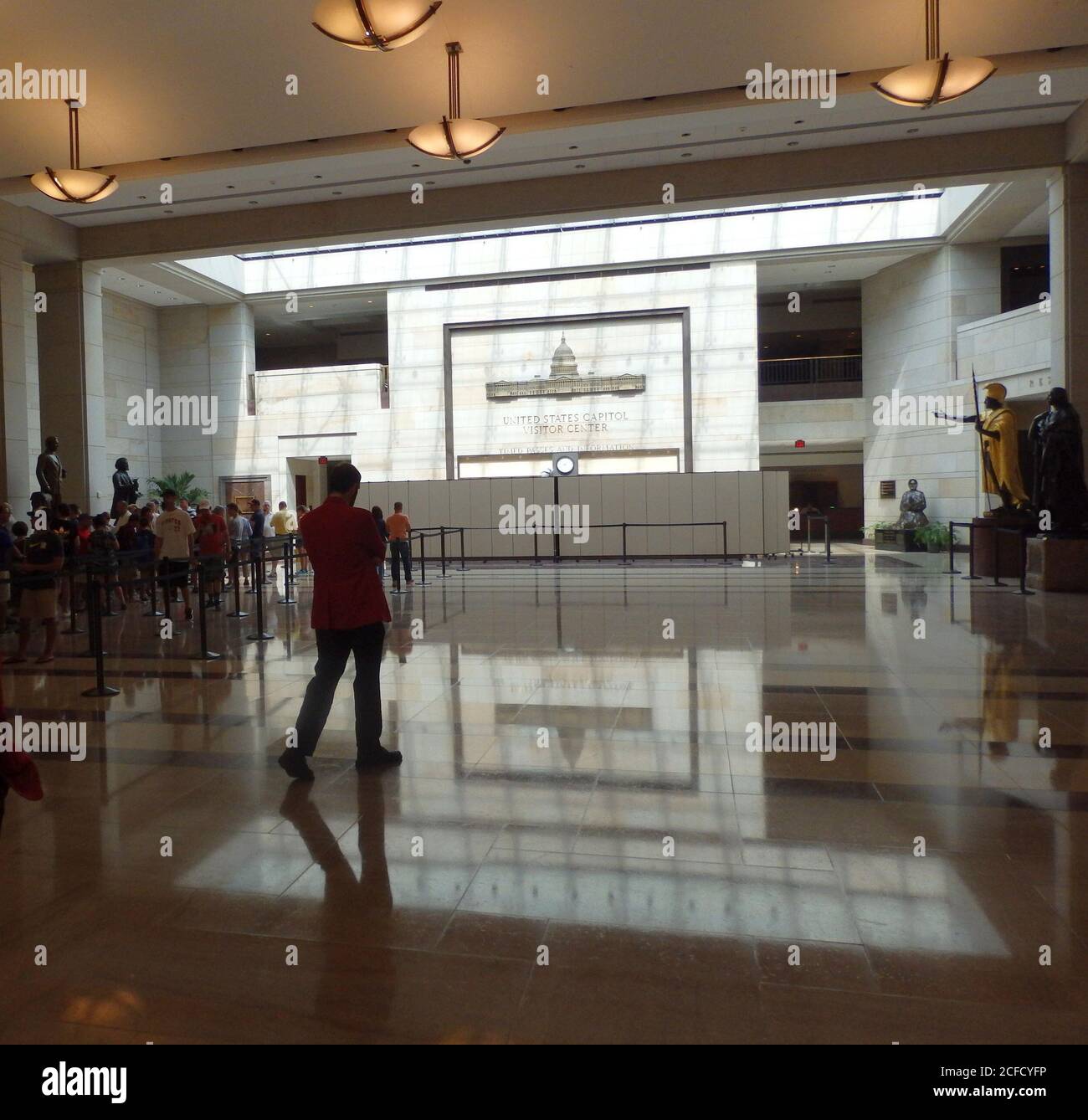 Das Foyer des Capitol Visitor Center, Washington DC, USA Stockfoto