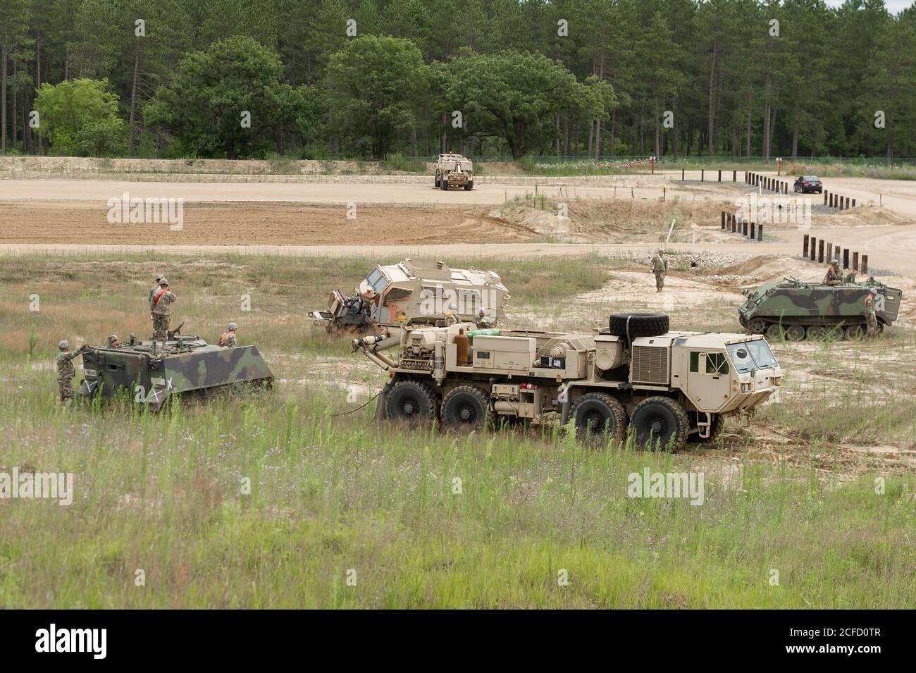 377. SMC-Soldaten führen in Ft. McCoy 22-24. Juli 2020 während der jährlichen Schulung. Stockfoto