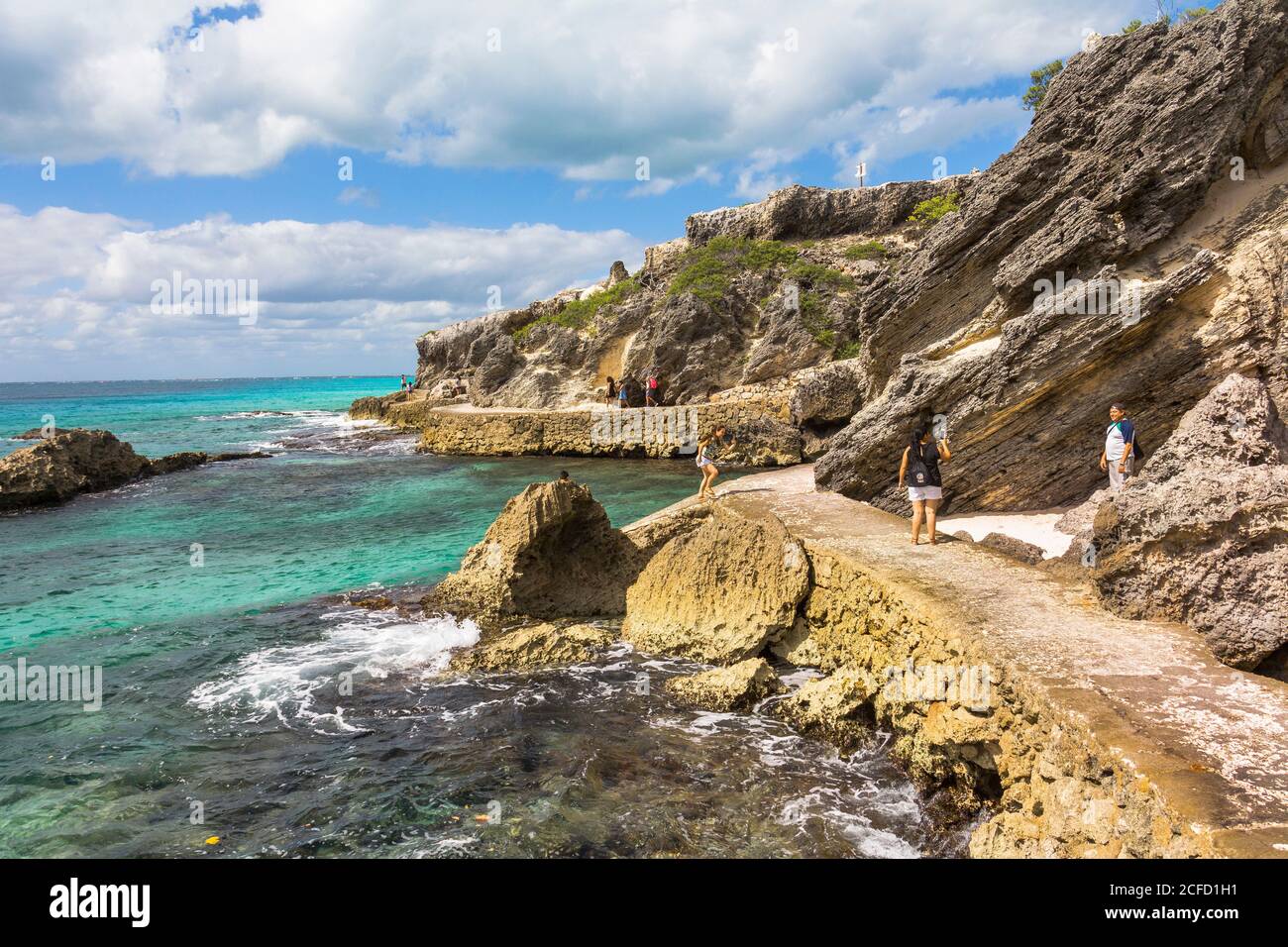 'Punta Sur' - südlichster Abschnitt auf 'Isla Mujeres', Quintana Roo, Yucatan Peninsula, Mexiko Stockfoto