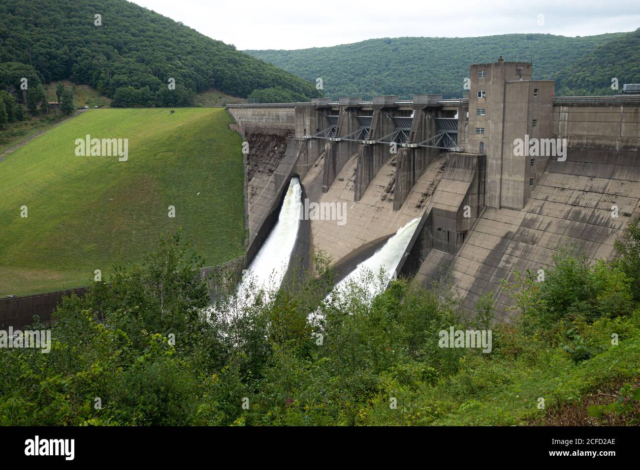 Kinzua Dam Power Station, Warren County, Allegheny National Forest, Pennsylvania, USA Stockfoto
