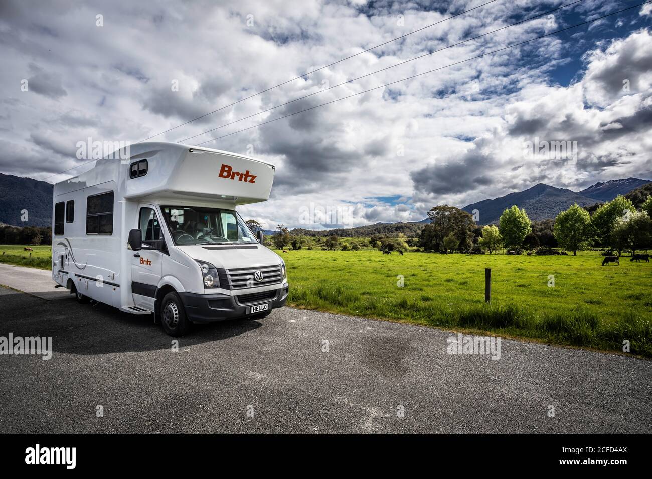 Neuseeland Fototour Britz Camper Stockfoto