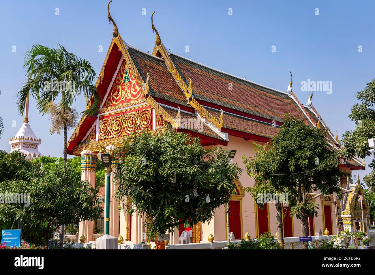 Wat Bang Krachao Klang - Tempel im Bezirk Prapadaeng, Bangkok, Thailand Stockfoto