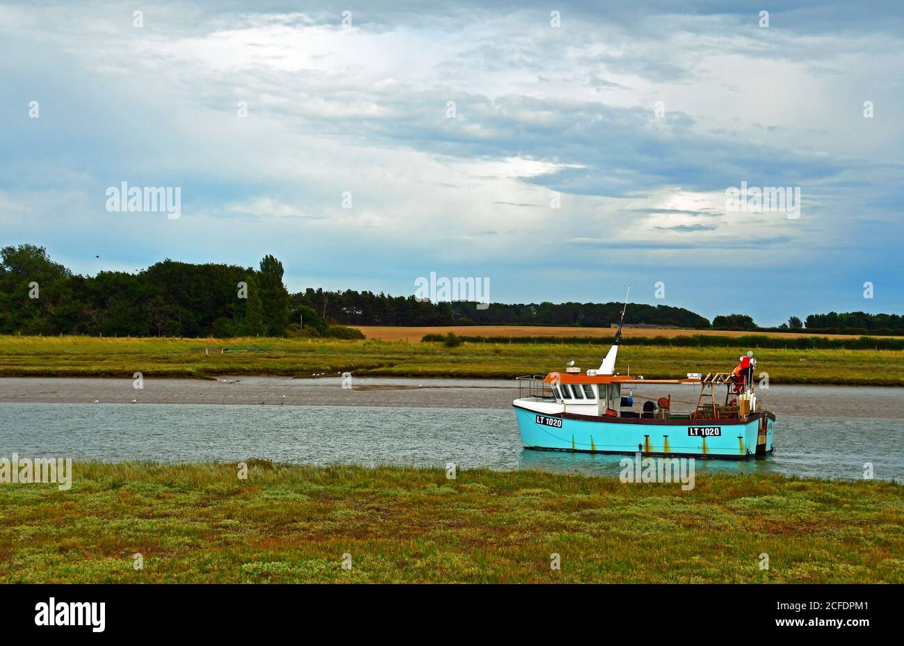 RSPB Boyton Marshes, Butley River, Boyton, in der Nähe von Woodbridge, Suffolk, Großbritannien Stockfoto