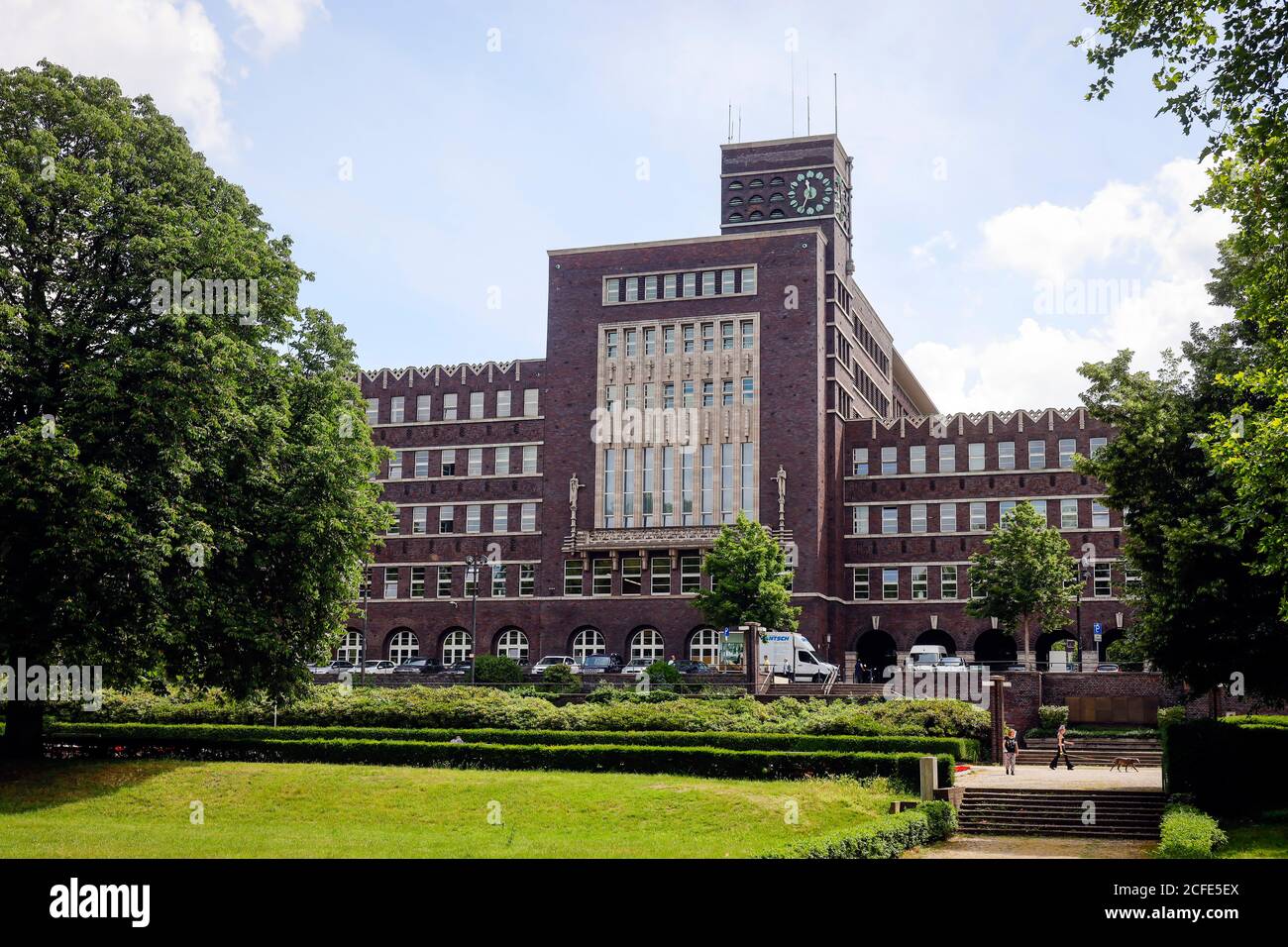 Rathaus im Grillopark, Oberhausen, Ruhrgebiet, Nordrhein-Westfalen, Deutschland Stockfoto