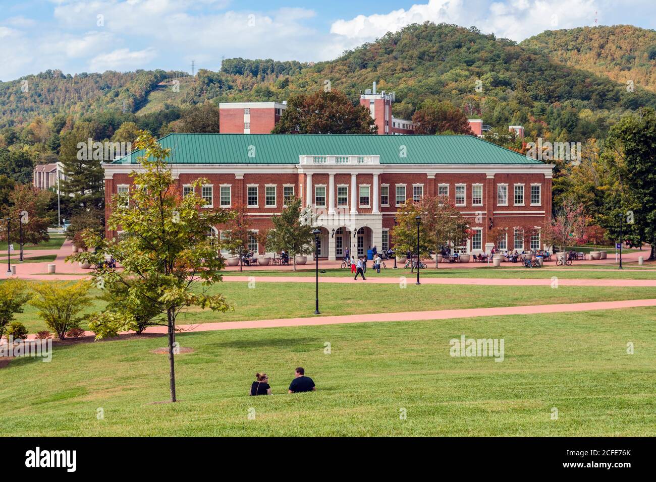 Cullowhee, Jackson County, North Carolina, Vereinigte Staaten von Amerika.  Western Carolina University Campus. Stockfoto