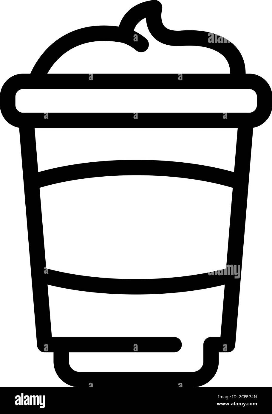 Glas Käse Ikone, Umriss Stil Stock Vektor