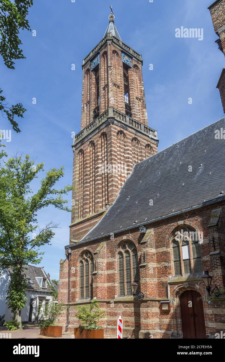 Historische reformierte Kirche im Zentrum von Loenen, Niederlande Stockfoto