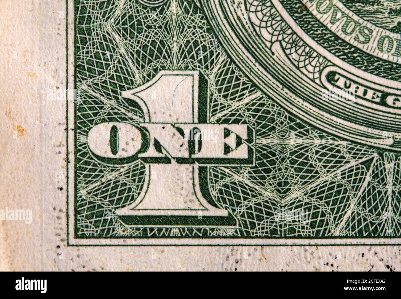 Nahaufnahme des Dollars Stockfoto