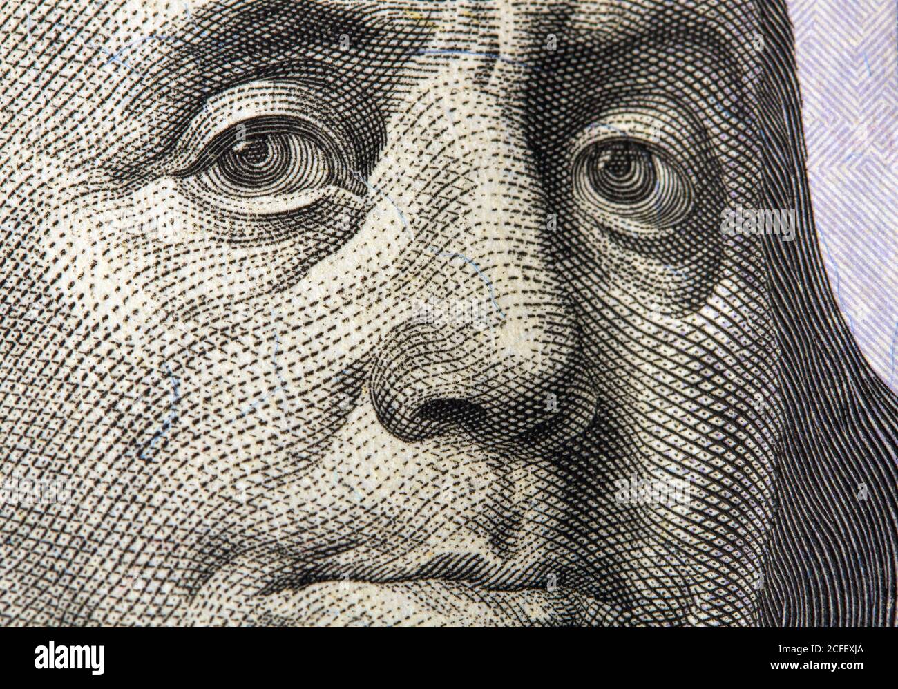 Nahaufnahme des Dollars Stockfoto