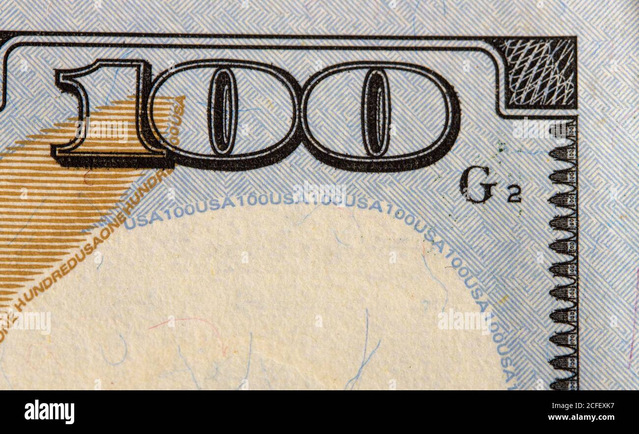 Nahaufnahme des Dollars Stockfoto