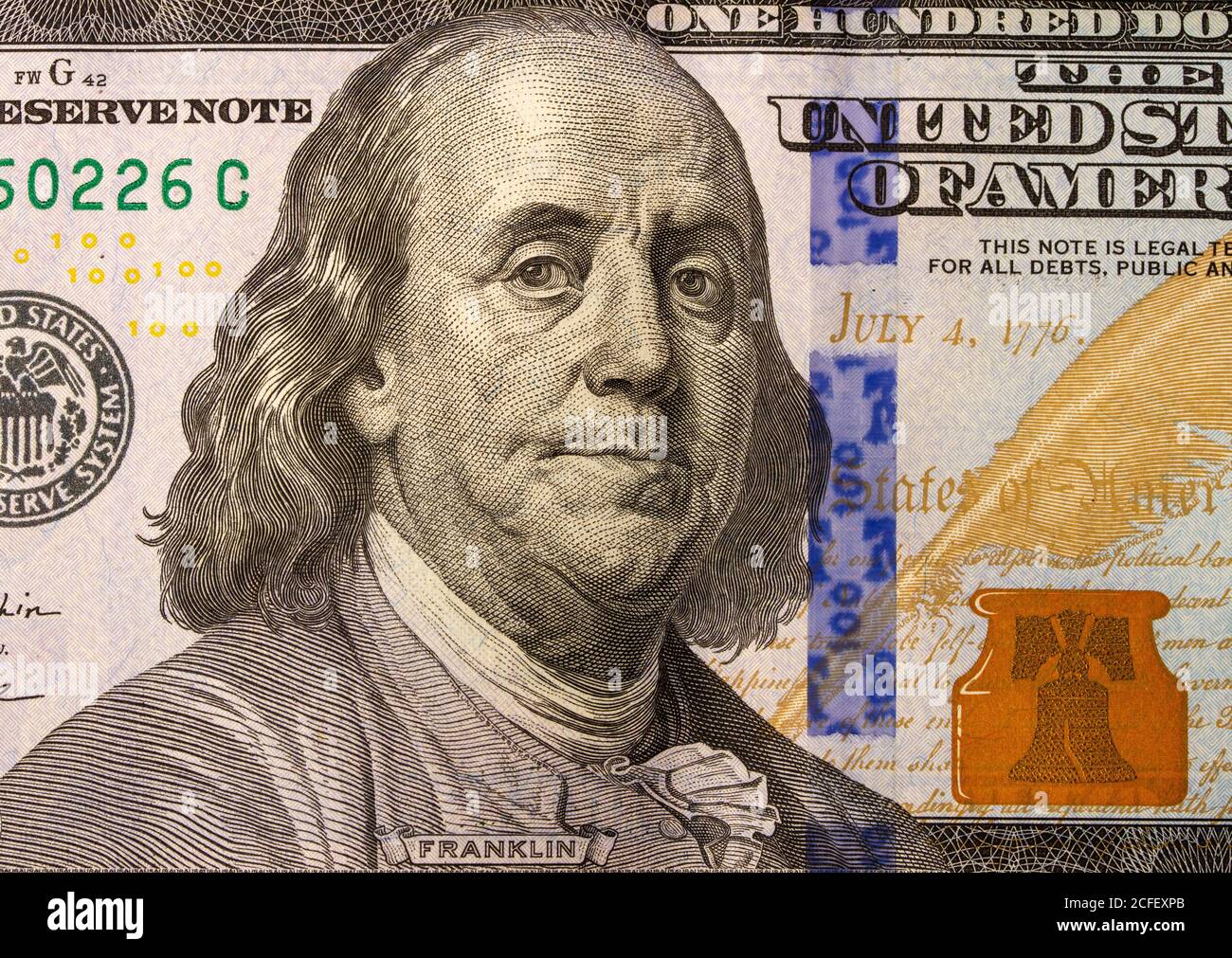 Nahaufnahme des Dollars Stockfoto