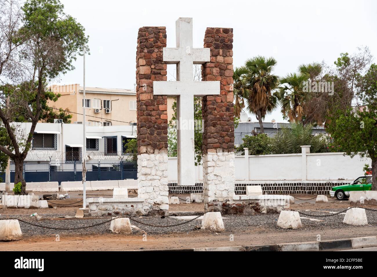 Croix de Lorraine (Cross of Lorraine), Dschibuti, Ostafrika Stockfoto