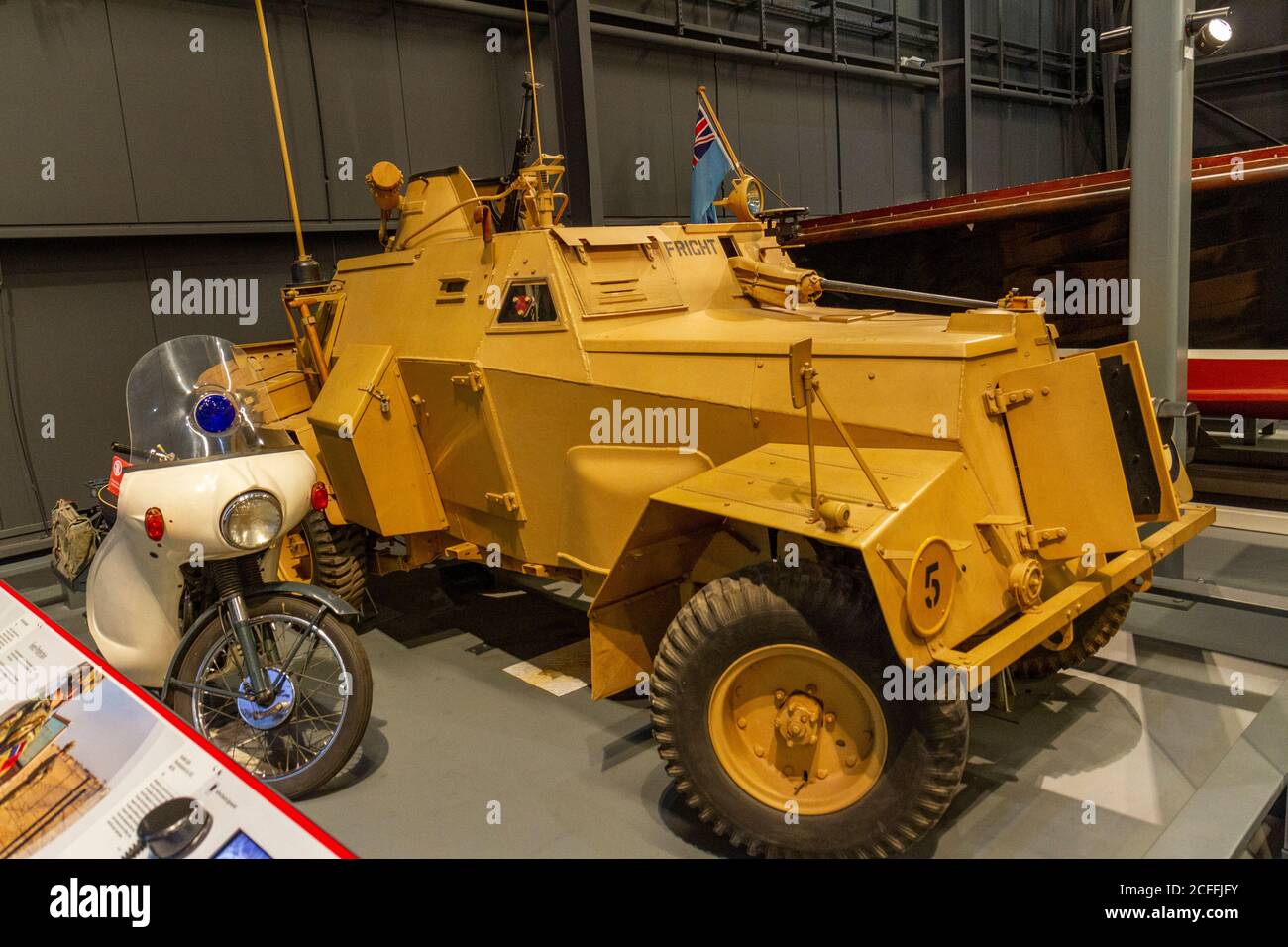 Ein Humber Light Reconnaissance Car (LRC) Mk IIIA (1943), ausgestellt im RAF Museum, London, UK. Stockfoto