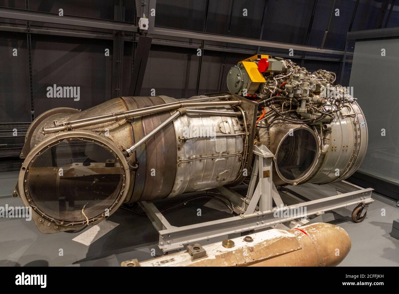 Ein Pegasus-Motor der Bristol Siddeley Company im Jahr 1958 im RAF Museum, London, Großbritannien. Stockfoto