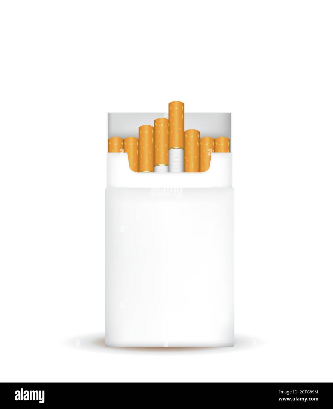 Packung Zigaretten. vektor-Illustration Stock Vektor