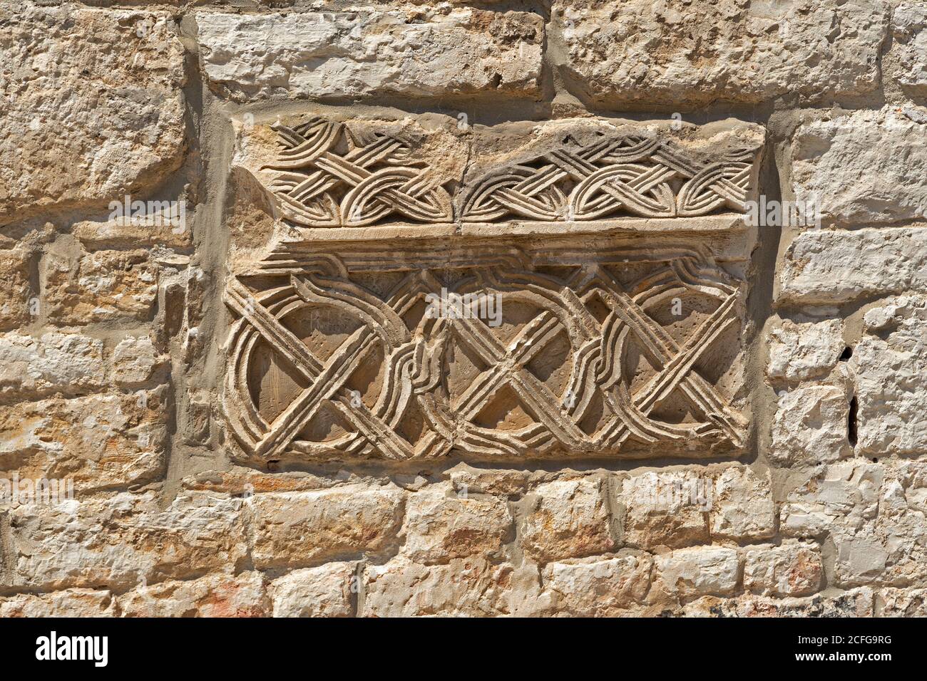 Relief, Kathedrale Mariä Himmelfahrt, Pula, Istrien, Kroatien Stockfoto