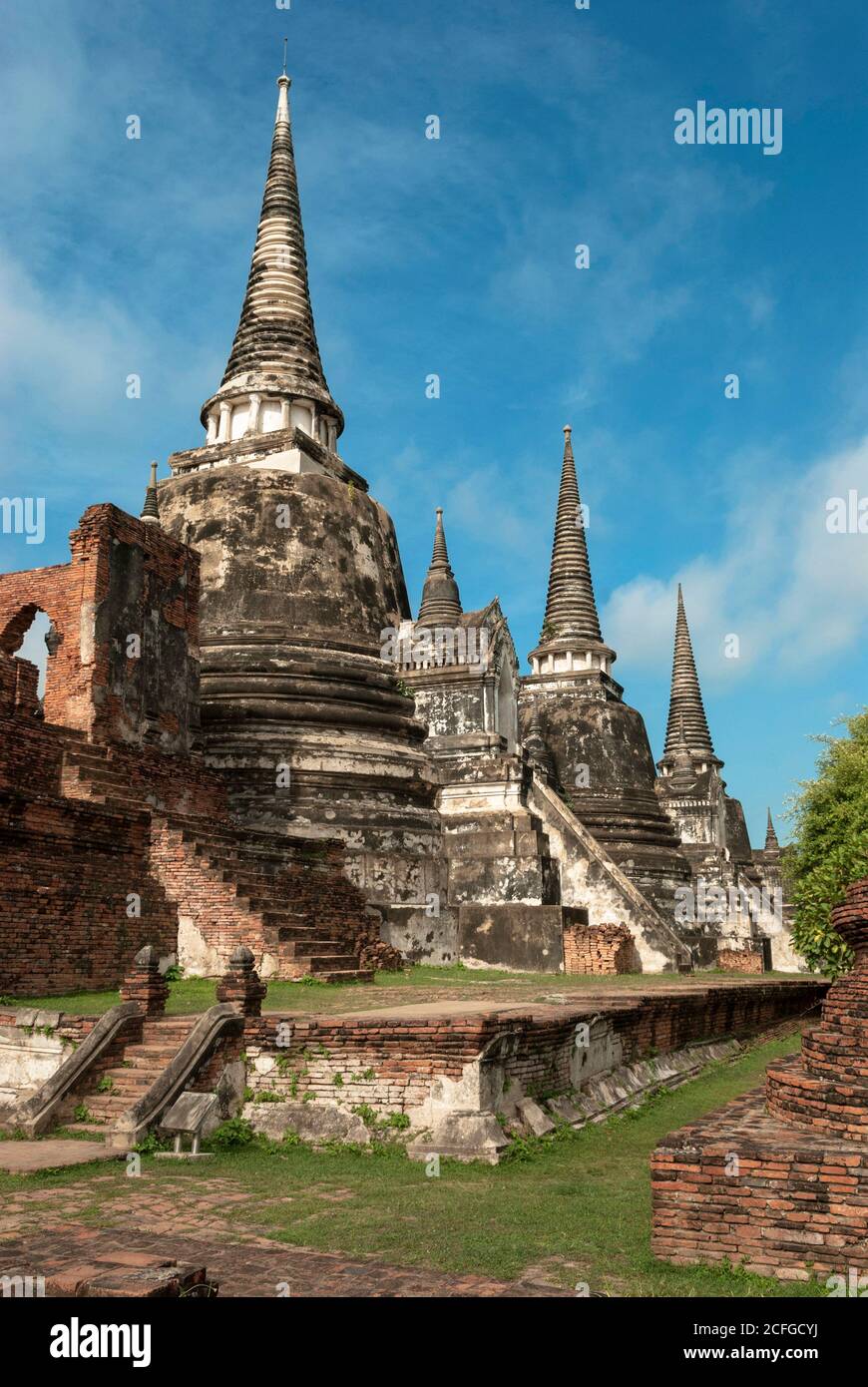 Thailand ayutthaya Pagoden Stockfoto