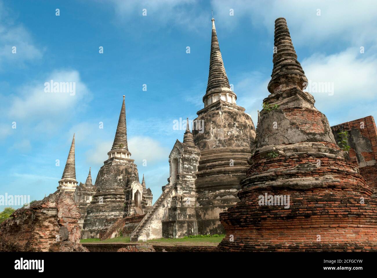 Thailand Ayutthaya Pagode Stockfoto