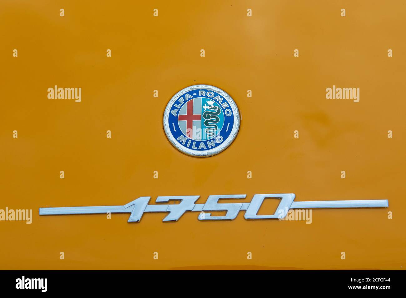 Alfa Romeo 1750 GT Veloce Stiefel Detail Stockfoto