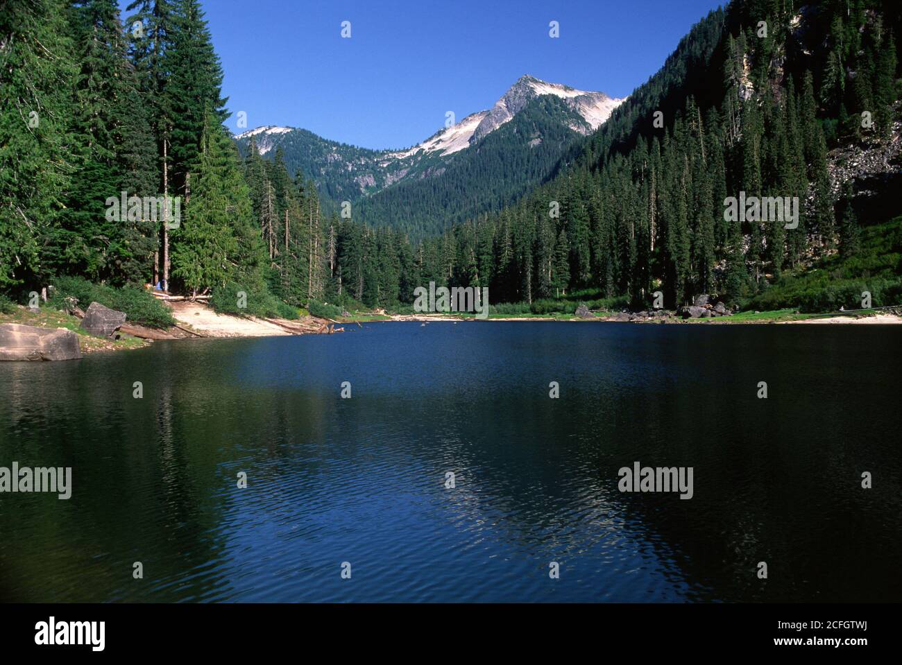 Slide Lake, Glacier Peak Wilderness, Mt Baker-Snoqualmie National Forest, Washington Stockfoto