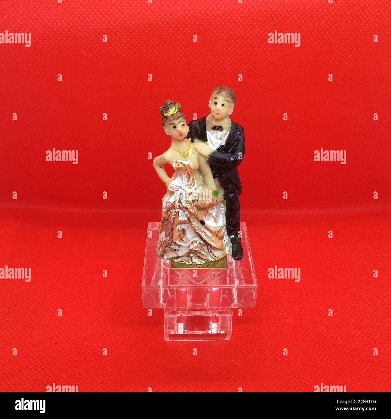 Tanzendes Paar, Elegante Figur, Romantische Bewegung Stockfoto