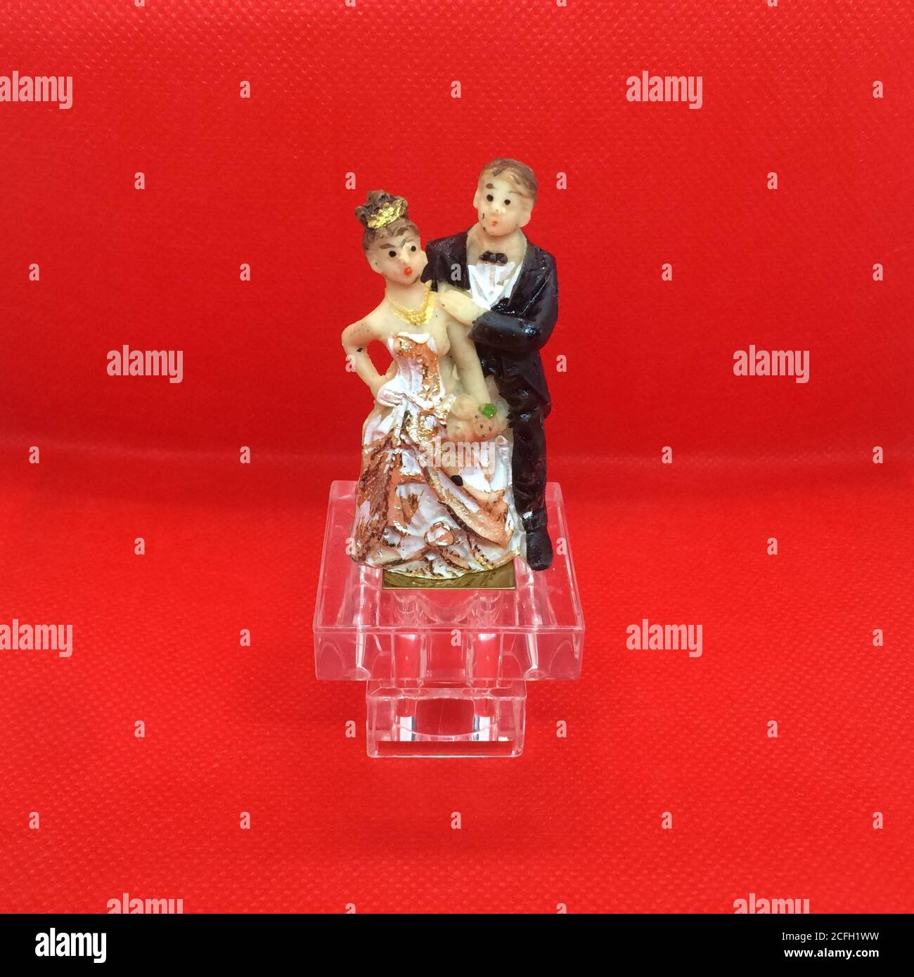 Tanzendes Paar, Elegante Figur, Romantische Bewegung Stockfoto