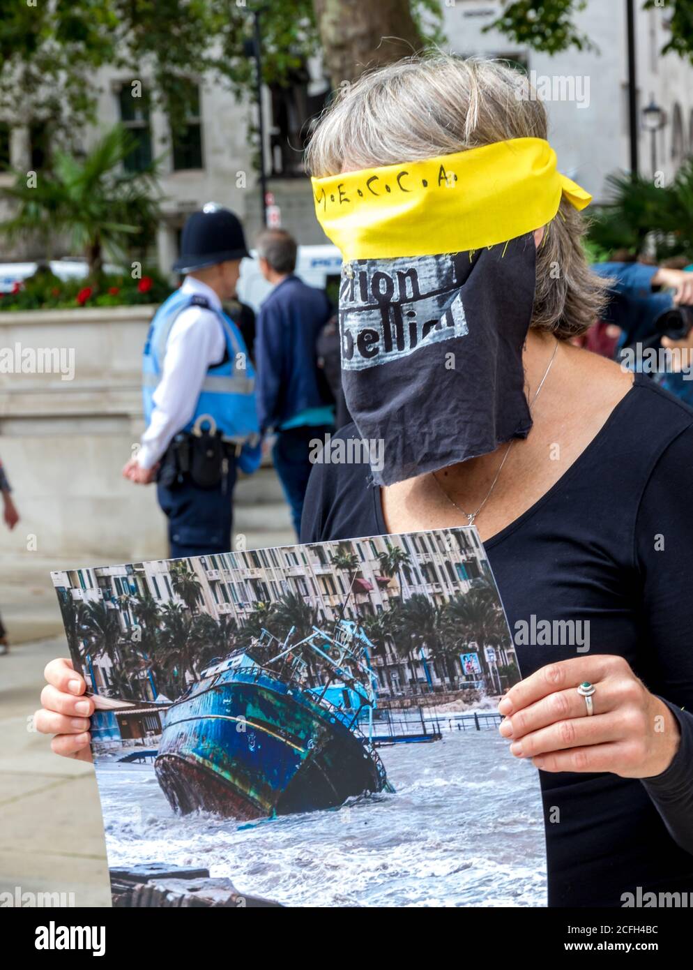 Westminster, London, Großbritannien. 5. September 2020.verschiedene Gruppen, darunter Extinction Rebellion Protest in Central London, Großbritannien Stockfoto
