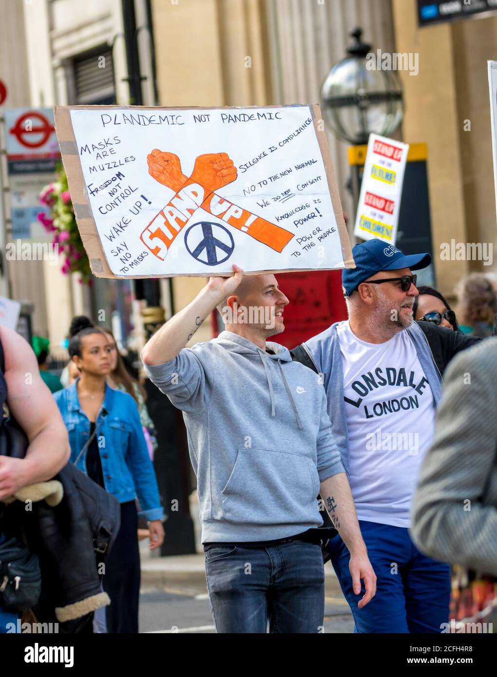 Westminster, London, Großbritannien. 5. September 2020.verschiedene Gruppen, darunter Extinction Rebellion Protest in Central London, Großbritannien Stockfoto