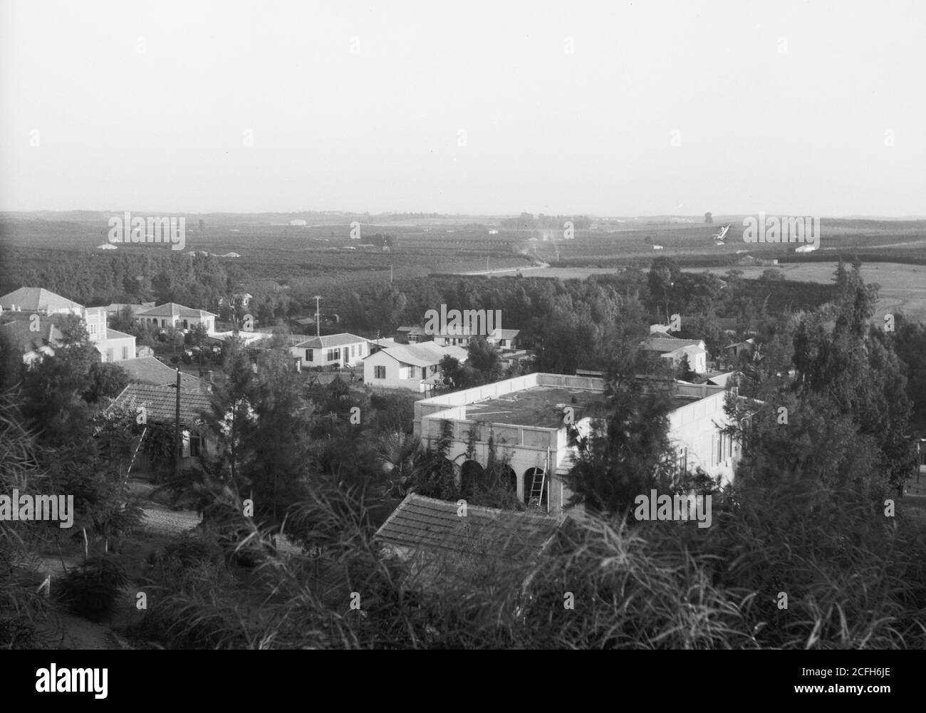 Zionistische Kolonien auf Sharon. Nes Ziona. ''Little Zion'' in Wady H'nain Ca. 1920' Stockfoto