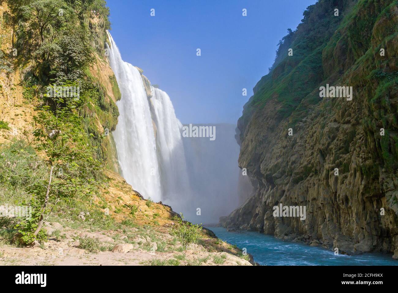 Cascada Tamul Huasteca Potosina Stockfoto