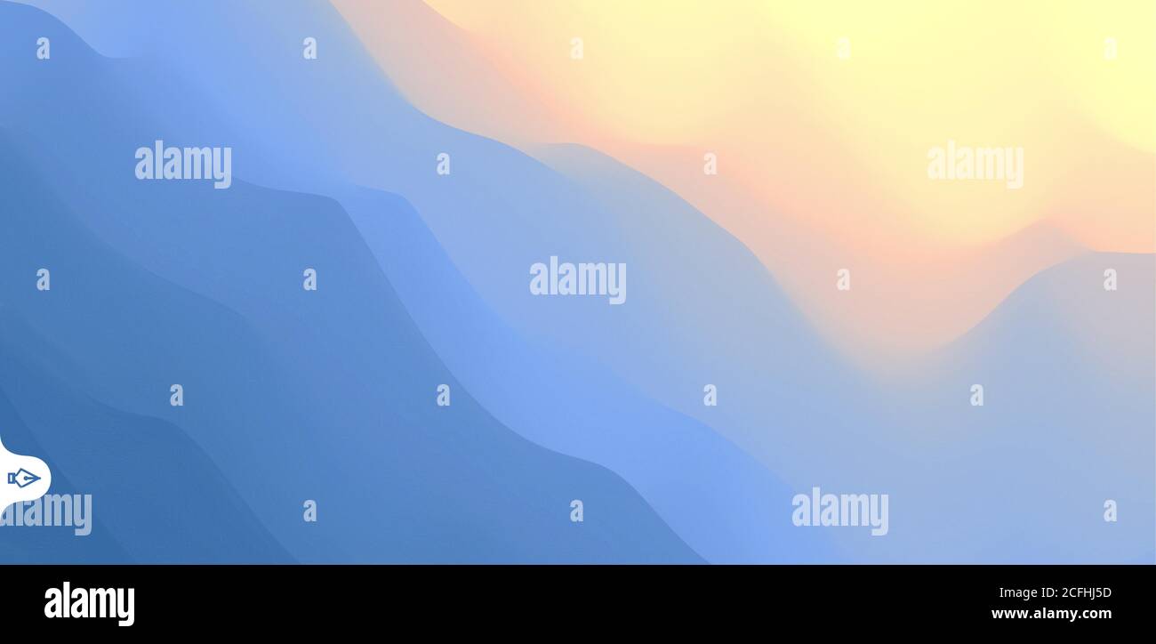 Landschaft mit Bergen und Sonne. Sunrise. Bergige Gelände. Zusammenfassung Hintergrund. Vector Illustration. Stock Vektor