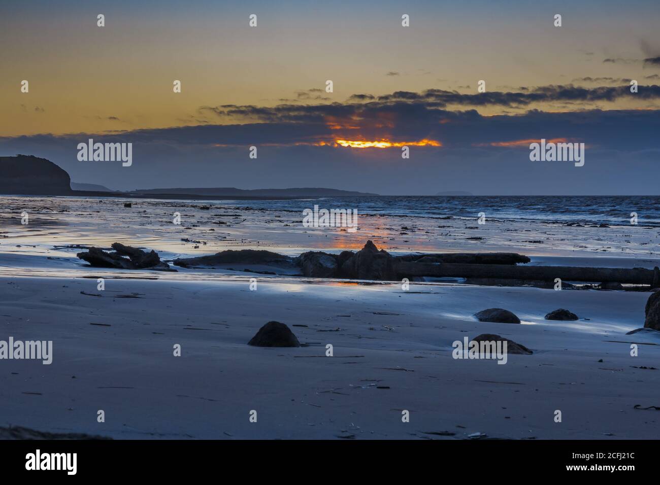 Am Strand von Clevedon genommen Stockfoto